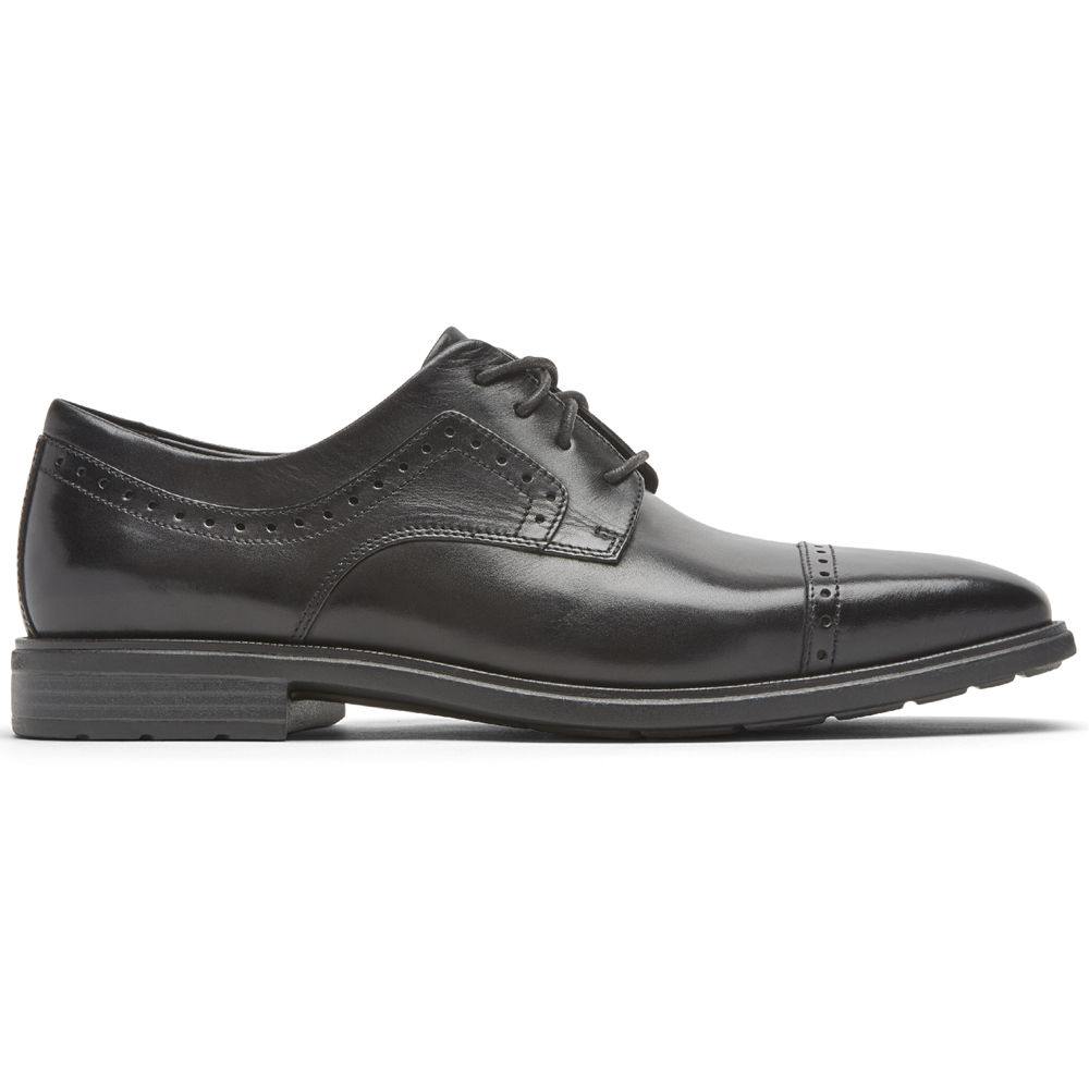 Rockport Singapore Mens Dress Shoes - Dres Sports Business 2 Cap Toe Black - XS9754203